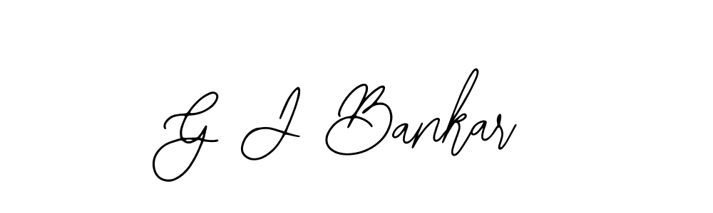 How to Draw G J Bankar signature style? Bearetta-2O07w is a latest design signature styles for name G J Bankar. G J Bankar signature style 12 images and pictures png