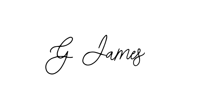 The best way (Bearetta-2O07w) to make a short signature is to pick only two or three words in your name. The name G James include a total of six letters. For converting this name. G James signature style 12 images and pictures png