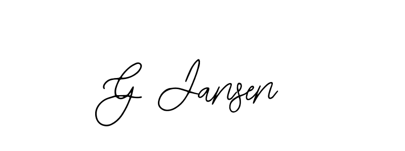 It looks lik you need a new signature style for name G Jansen. Design unique handwritten (Bearetta-2O07w) signature with our free signature maker in just a few clicks. G Jansen signature style 12 images and pictures png