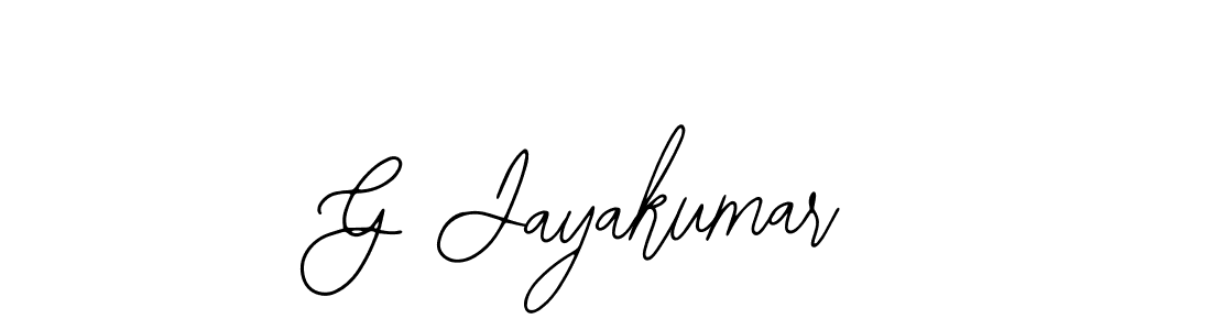 Use a signature maker to create a handwritten signature online. With this signature software, you can design (Bearetta-2O07w) your own signature for name G Jayakumar. G Jayakumar signature style 12 images and pictures png