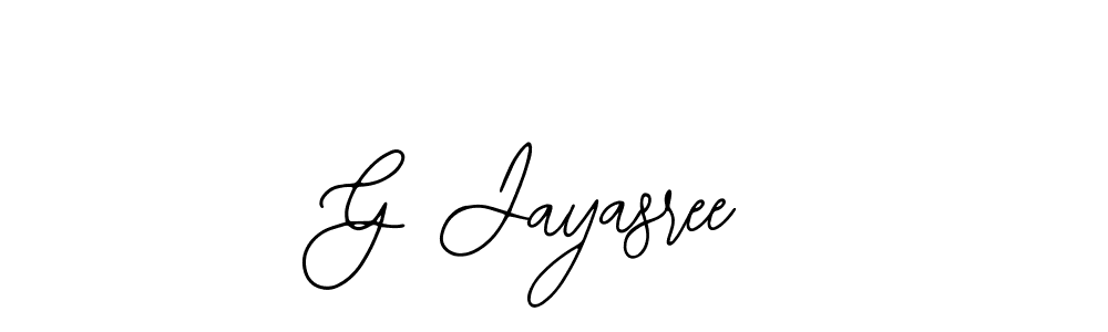 Use a signature maker to create a handwritten signature online. With this signature software, you can design (Bearetta-2O07w) your own signature for name G Jayasree. G Jayasree signature style 12 images and pictures png