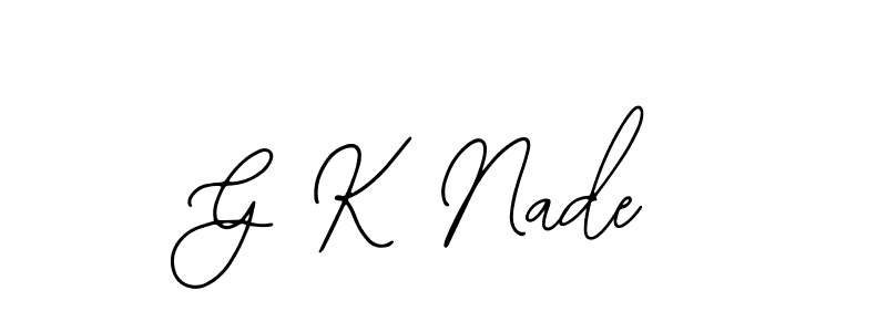 Also You can easily find your signature by using the search form. We will create G K Nade name handwritten signature images for you free of cost using Bearetta-2O07w sign style. G K Nade signature style 12 images and pictures png