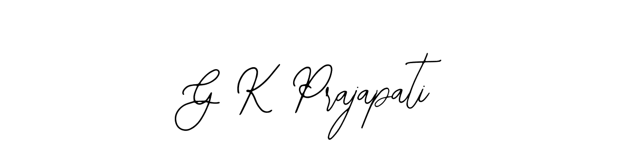 You should practise on your own different ways (Bearetta-2O07w) to write your name (G K Prajapati) in signature. don't let someone else do it for you. G K Prajapati signature style 12 images and pictures png