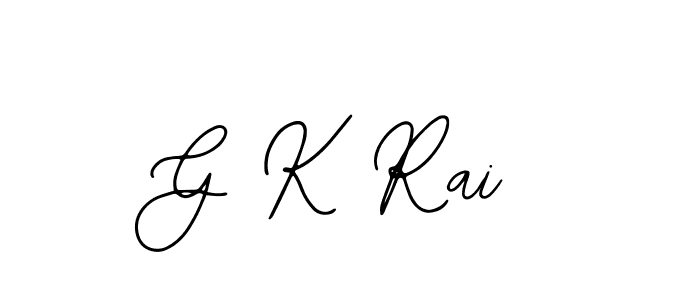 if you are searching for the best signature style for your name G K Rai. so please give up your signature search. here we have designed multiple signature styles  using Bearetta-2O07w. G K Rai signature style 12 images and pictures png