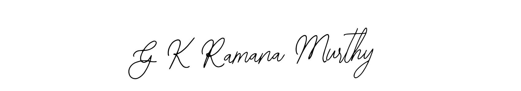 Create a beautiful signature design for name G K Ramana Murthy. With this signature (Bearetta-2O07w) fonts, you can make a handwritten signature for free. G K Ramana Murthy signature style 12 images and pictures png