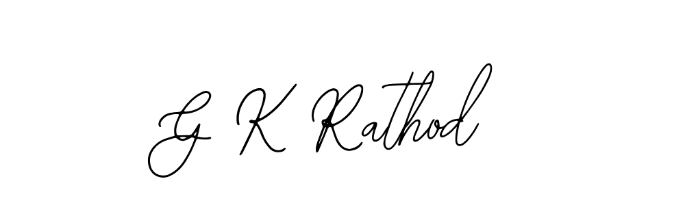 It looks lik you need a new signature style for name G K Rathod. Design unique handwritten (Bearetta-2O07w) signature with our free signature maker in just a few clicks. G K Rathod signature style 12 images and pictures png