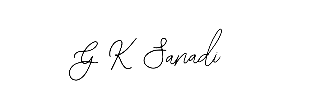 Best and Professional Signature Style for G K Sanadi. Bearetta-2O07w Best Signature Style Collection. G K Sanadi signature style 12 images and pictures png