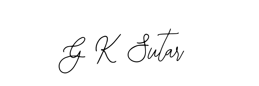 Also You can easily find your signature by using the search form. We will create G K Sutar name handwritten signature images for you free of cost using Bearetta-2O07w sign style. G K Sutar signature style 12 images and pictures png