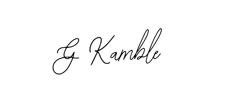 Make a beautiful signature design for name G Kamble. Use this online signature maker to create a handwritten signature for free. G Kamble signature style 12 images and pictures png