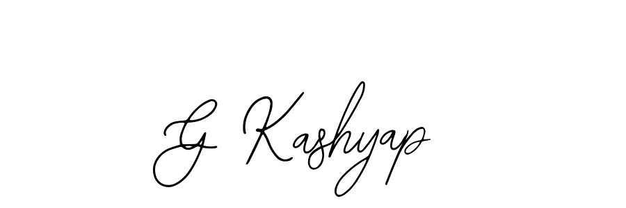 Design your own signature with our free online signature maker. With this signature software, you can create a handwritten (Bearetta-2O07w) signature for name G Kashyap. G Kashyap signature style 12 images and pictures png