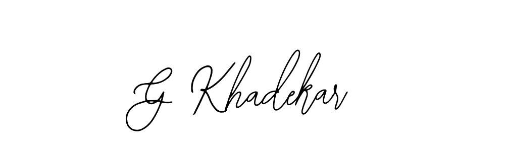 How to Draw G Khadekar signature style? Bearetta-2O07w is a latest design signature styles for name G Khadekar. G Khadekar signature style 12 images and pictures png