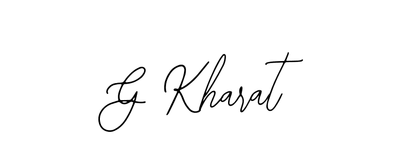 You should practise on your own different ways (Bearetta-2O07w) to write your name (G Kharat) in signature. don't let someone else do it for you. G Kharat signature style 12 images and pictures png