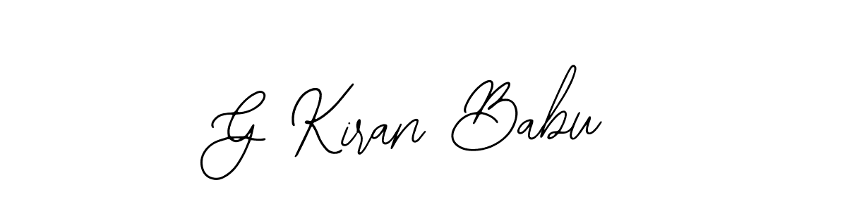 How to make G Kiran Babu name signature. Use Bearetta-2O07w style for creating short signs online. This is the latest handwritten sign. G Kiran Babu signature style 12 images and pictures png