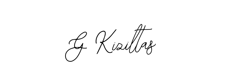 Design your own signature with our free online signature maker. With this signature software, you can create a handwritten (Bearetta-2O07w) signature for name G Kiziltas. G Kiziltas signature style 12 images and pictures png