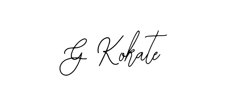 G Kokate stylish signature style. Best Handwritten Sign (Bearetta-2O07w) for my name. Handwritten Signature Collection Ideas for my name G Kokate. G Kokate signature style 12 images and pictures png