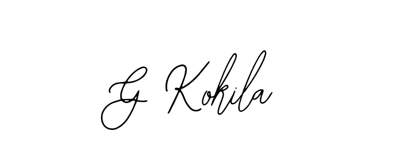Bearetta-2O07w is a professional signature style that is perfect for those who want to add a touch of class to their signature. It is also a great choice for those who want to make their signature more unique. Get G Kokila name to fancy signature for free. G Kokila signature style 12 images and pictures png