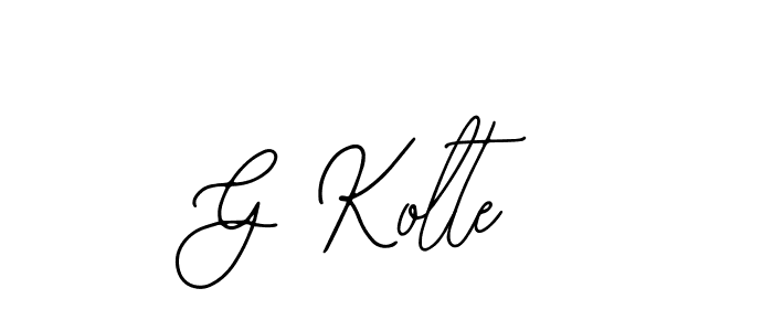 How to Draw G Kolte signature style? Bearetta-2O07w is a latest design signature styles for name G Kolte. G Kolte signature style 12 images and pictures png
