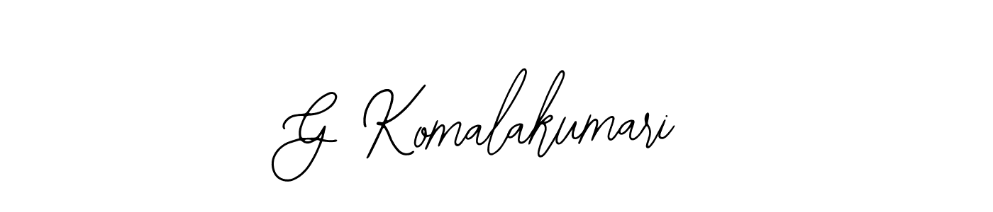 Make a beautiful signature design for name G Komalakumari. With this signature (Bearetta-2O07w) style, you can create a handwritten signature for free. G Komalakumari signature style 12 images and pictures png