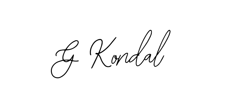 Also You can easily find your signature by using the search form. We will create G Kondal name handwritten signature images for you free of cost using Bearetta-2O07w sign style. G Kondal signature style 12 images and pictures png