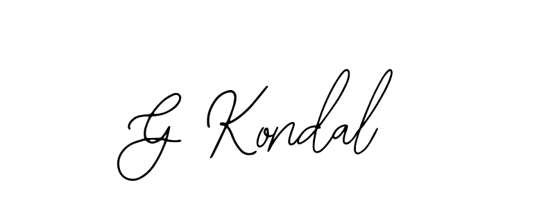 Also we have G Kondal name is the best signature style. Create professional handwritten signature collection using Bearetta-2O07w autograph style. G Kondal signature style 12 images and pictures png