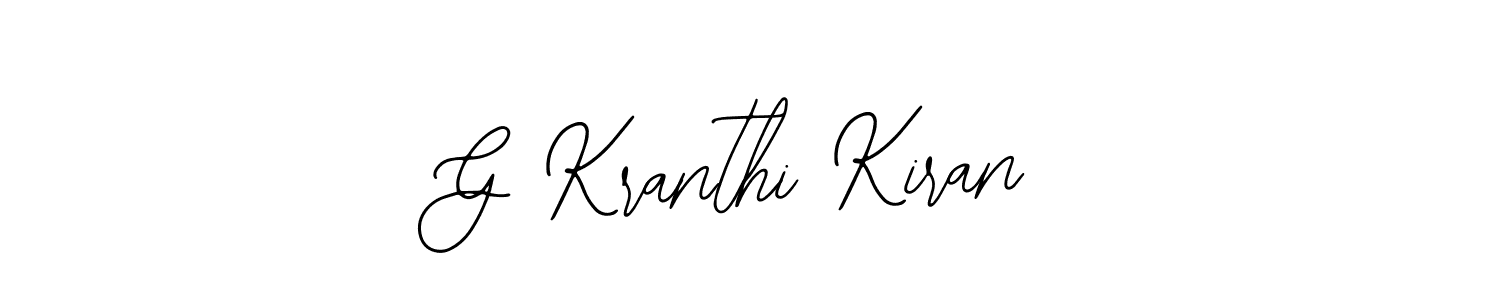 if you are searching for the best signature style for your name G Kranthi Kiran. so please give up your signature search. here we have designed multiple signature styles  using Bearetta-2O07w. G Kranthi Kiran signature style 12 images and pictures png