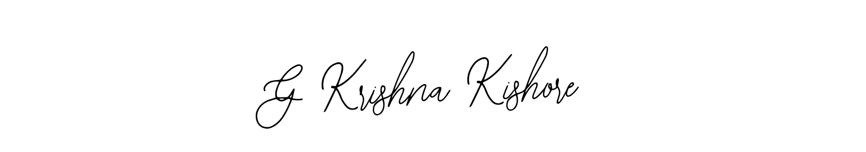 Also we have G Krishna Kishore name is the best signature style. Create professional handwritten signature collection using Bearetta-2O07w autograph style. G Krishna Kishore signature style 12 images and pictures png