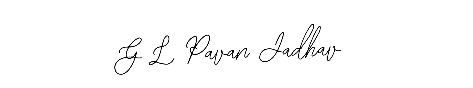 Use a signature maker to create a handwritten signature online. With this signature software, you can design (Bearetta-2O07w) your own signature for name G L Pavan Jadhav. G L Pavan Jadhav signature style 12 images and pictures png