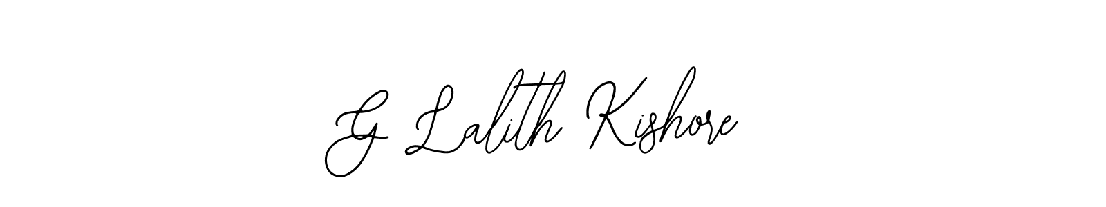 Design your own signature with our free online signature maker. With this signature software, you can create a handwritten (Bearetta-2O07w) signature for name G Lalith Kishore. G Lalith Kishore signature style 12 images and pictures png