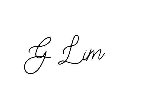 The best way (Bearetta-2O07w) to make a short signature is to pick only two or three words in your name. The name G Lim include a total of six letters. For converting this name. G Lim signature style 12 images and pictures png