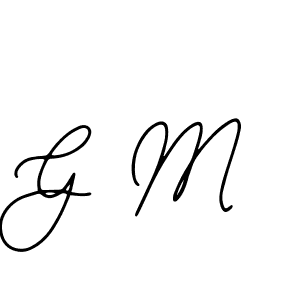 Make a beautiful signature design for name G M. With this signature (Bearetta-2O07w) style, you can create a handwritten signature for free. G M signature style 12 images and pictures png