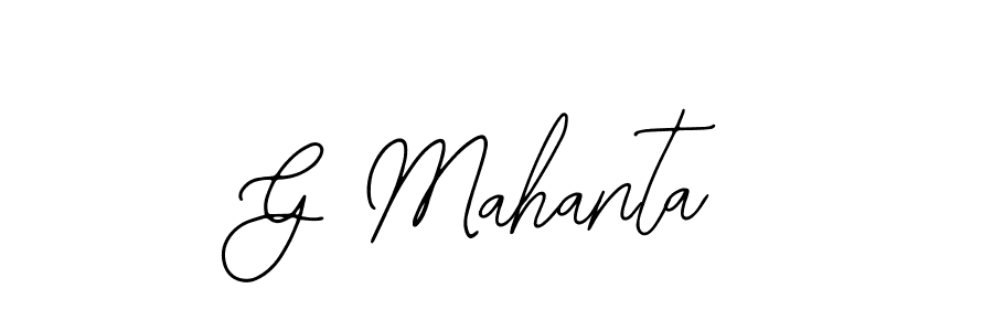 You should practise on your own different ways (Bearetta-2O07w) to write your name (G Mahanta) in signature. don't let someone else do it for you. G Mahanta signature style 12 images and pictures png