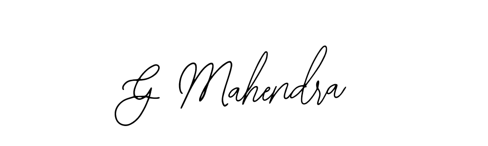Make a beautiful signature design for name G Mahendra. With this signature (Bearetta-2O07w) style, you can create a handwritten signature for free. G Mahendra signature style 12 images and pictures png