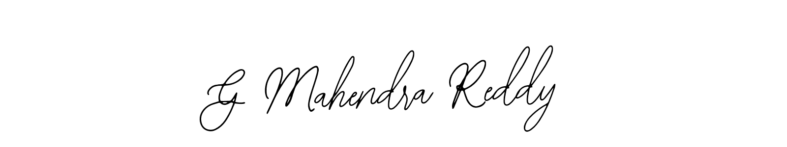 How to Draw G Mahendra Reddy signature style? Bearetta-2O07w is a latest design signature styles for name G Mahendra Reddy. G Mahendra Reddy signature style 12 images and pictures png