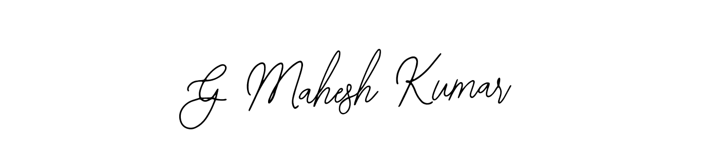 Create a beautiful signature design for name G Mahesh Kumar. With this signature (Bearetta-2O07w) fonts, you can make a handwritten signature for free. G Mahesh Kumar signature style 12 images and pictures png