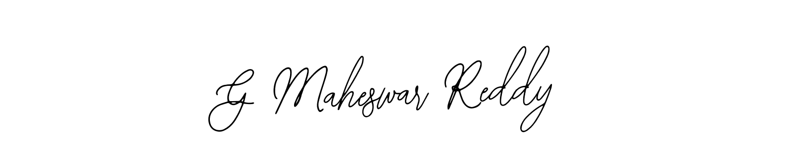 The best way (Bearetta-2O07w) to make a short signature is to pick only two or three words in your name. The name G Maheswar Reddy include a total of six letters. For converting this name. G Maheswar Reddy signature style 12 images and pictures png