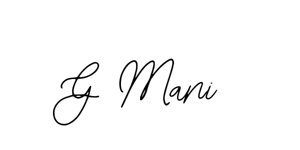 It looks lik you need a new signature style for name G Mani. Design unique handwritten (Bearetta-2O07w) signature with our free signature maker in just a few clicks. G Mani signature style 12 images and pictures png