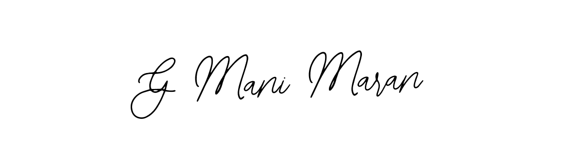 Design your own signature with our free online signature maker. With this signature software, you can create a handwritten (Bearetta-2O07w) signature for name G Mani Maran. G Mani Maran signature style 12 images and pictures png