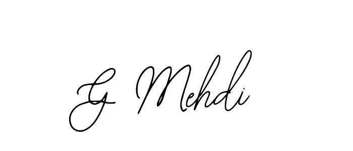 Make a beautiful signature design for name G Mehdi. Use this online signature maker to create a handwritten signature for free. G Mehdi signature style 12 images and pictures png