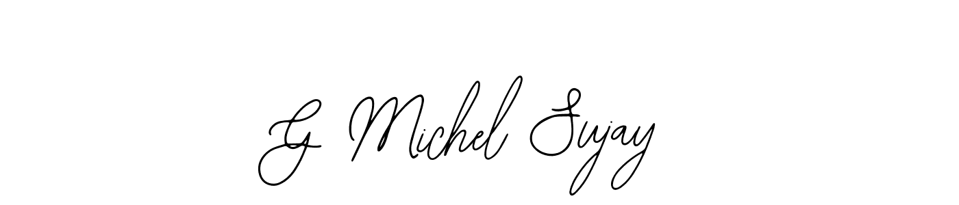 Make a beautiful signature design for name G Michel Sujay. With this signature (Bearetta-2O07w) style, you can create a handwritten signature for free. G Michel Sujay signature style 12 images and pictures png