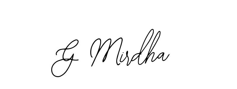 Create a beautiful signature design for name G Mirdha. With this signature (Bearetta-2O07w) fonts, you can make a handwritten signature for free. G Mirdha signature style 12 images and pictures png