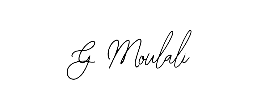 Make a beautiful signature design for name G Moulali. With this signature (Bearetta-2O07w) style, you can create a handwritten signature for free. G Moulali signature style 12 images and pictures png