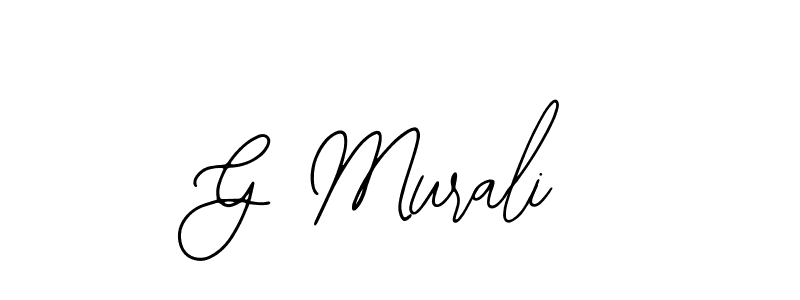 Use a signature maker to create a handwritten signature online. With this signature software, you can design (Bearetta-2O07w) your own signature for name G Murali. G Murali signature style 12 images and pictures png