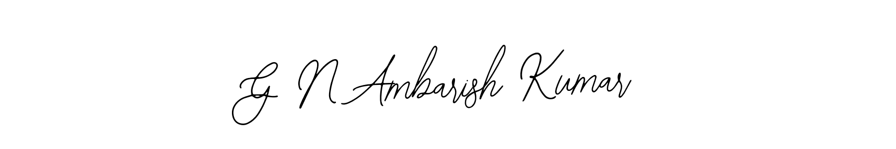 Make a beautiful signature design for name G N Ambarish Kumar. With this signature (Bearetta-2O07w) style, you can create a handwritten signature for free. G N Ambarish Kumar signature style 12 images and pictures png