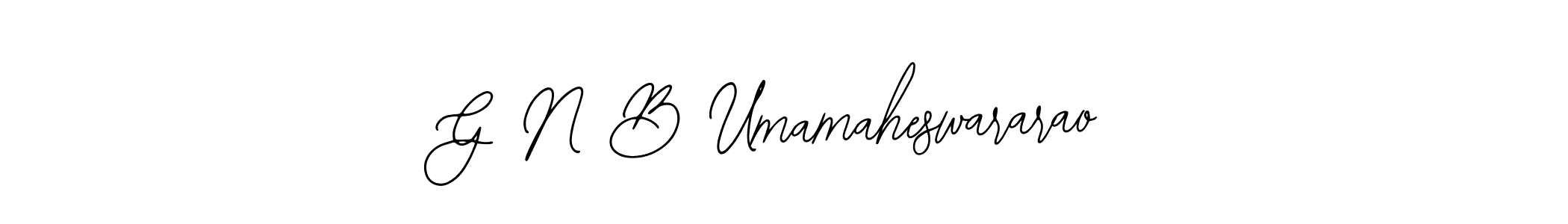 G N B Umamaheswararao stylish signature style. Best Handwritten Sign (Bearetta-2O07w) for my name. Handwritten Signature Collection Ideas for my name G N B Umamaheswararao. G N B Umamaheswararao signature style 12 images and pictures png