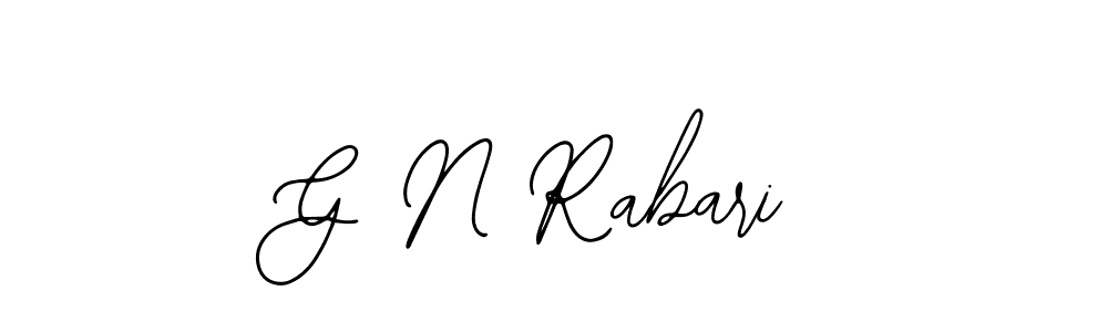 Bearetta-2O07w is a professional signature style that is perfect for those who want to add a touch of class to their signature. It is also a great choice for those who want to make their signature more unique. Get G N Rabari name to fancy signature for free. G N Rabari signature style 12 images and pictures png