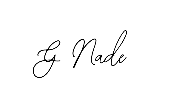 Similarly Bearetta-2O07w is the best handwritten signature design. Signature creator online .You can use it as an online autograph creator for name G Nade. G Nade signature style 12 images and pictures png