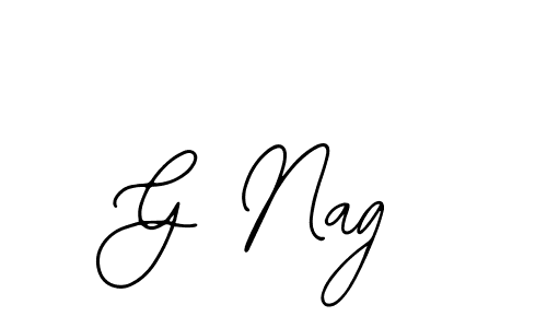 Create a beautiful signature design for name G Nag. With this signature (Bearetta-2O07w) fonts, you can make a handwritten signature for free. G Nag signature style 12 images and pictures png