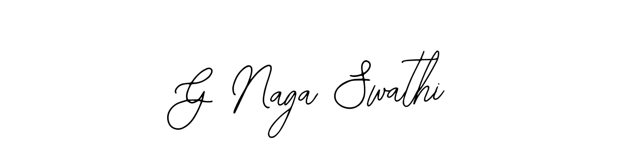 Make a beautiful signature design for name G Naga Swathi. With this signature (Bearetta-2O07w) style, you can create a handwritten signature for free. G Naga Swathi signature style 12 images and pictures png