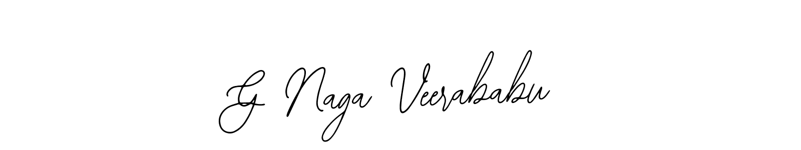 How to make G Naga Veerababu name signature. Use Bearetta-2O07w style for creating short signs online. This is the latest handwritten sign. G Naga Veerababu signature style 12 images and pictures png