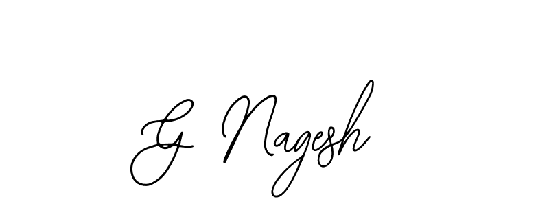 You should practise on your own different ways (Bearetta-2O07w) to write your name (G Nagesh) in signature. don't let someone else do it for you. G Nagesh signature style 12 images and pictures png